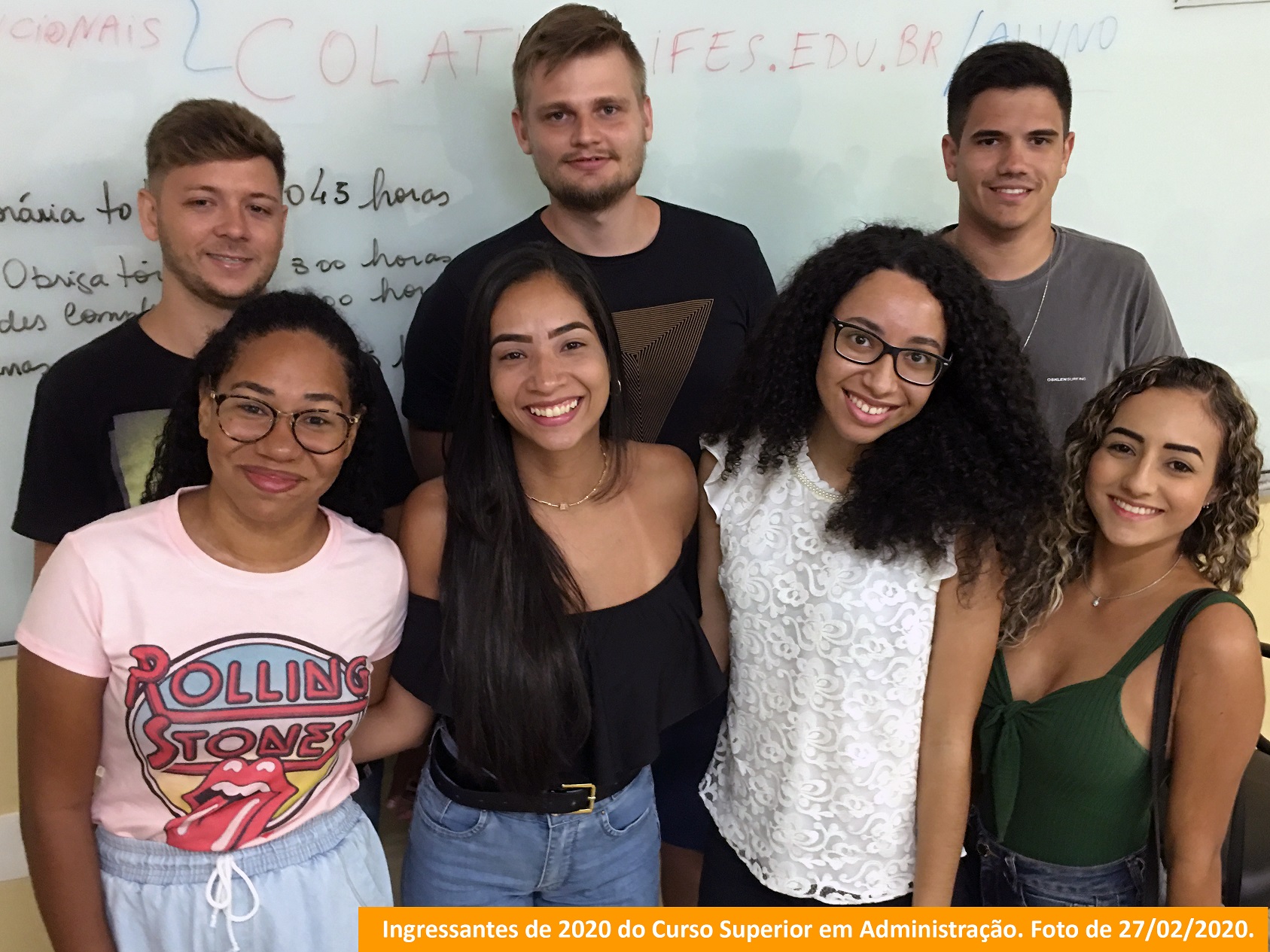 Ingressantes de 2020 do curso superior em Administração