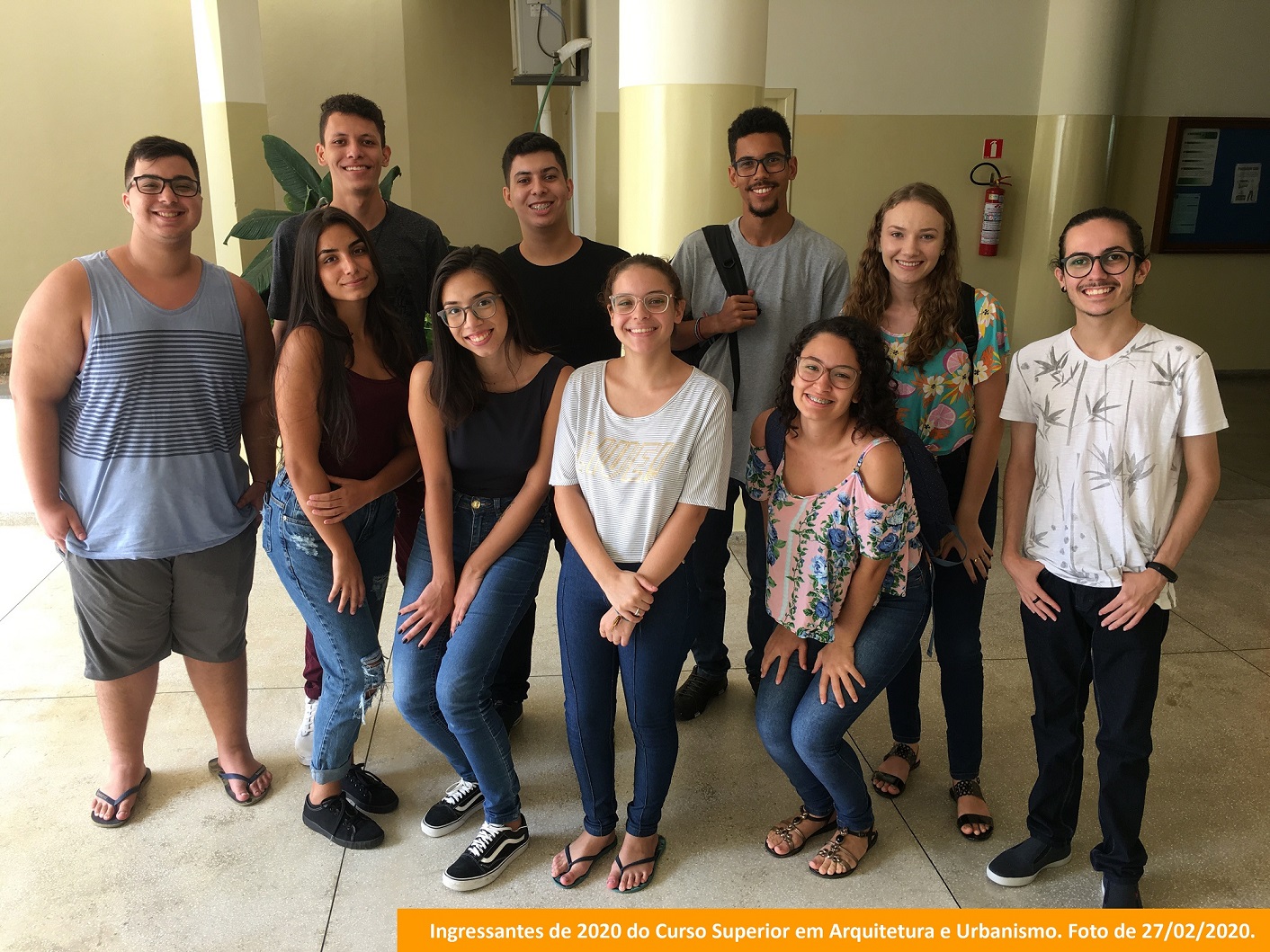Ingressantes de 2020 do curso superior em Arquitetura e Urbanismo