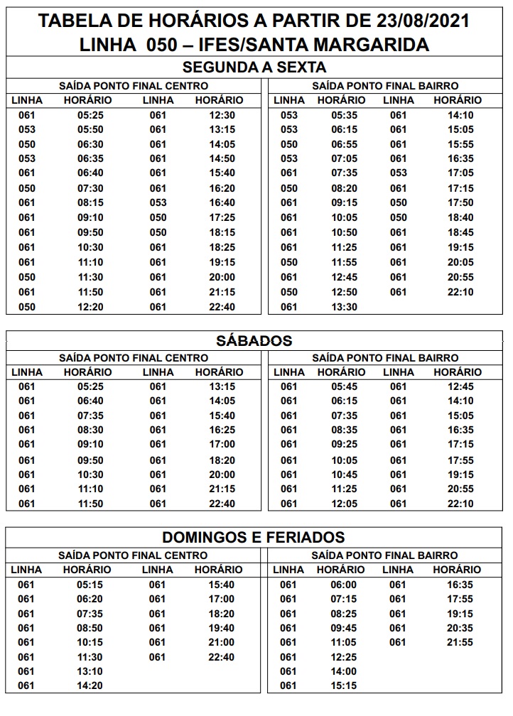 HorarioDeOnibus JoanaDarc IfesSantaMargarida